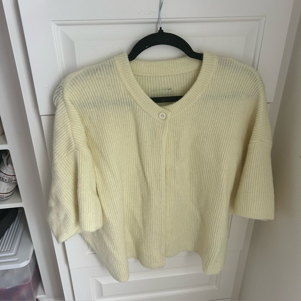 Daily Drills One Button Sweater